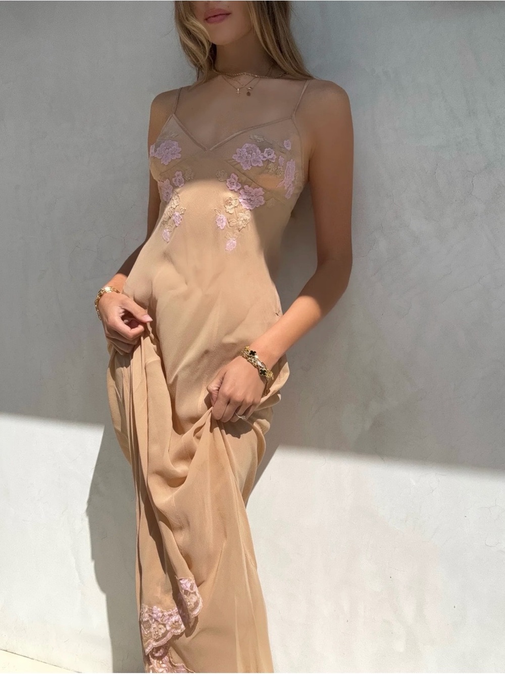Victoria’s Secret 1990’s Y2K Uptown Girls Brittany Murphy 100% silk slip dress